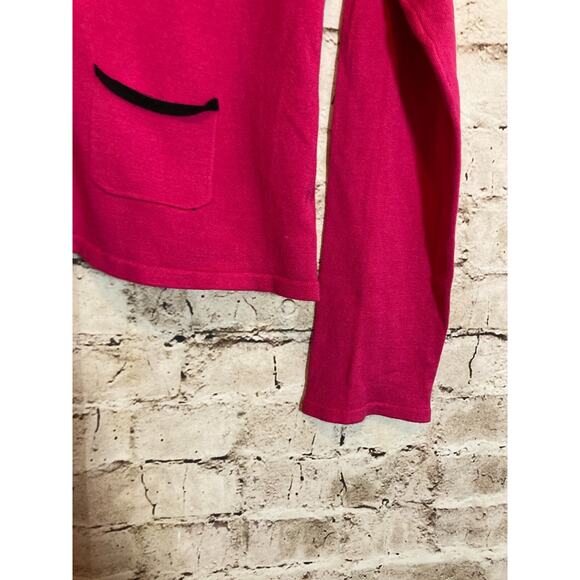 C'est City Silk Top Womens Large Hot Pink Button Front Santana Knit Lightweight - Picture 6 of 12